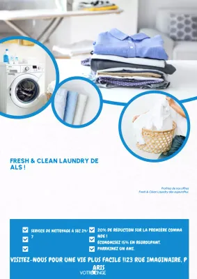 Blue Laundry Promotion Poster