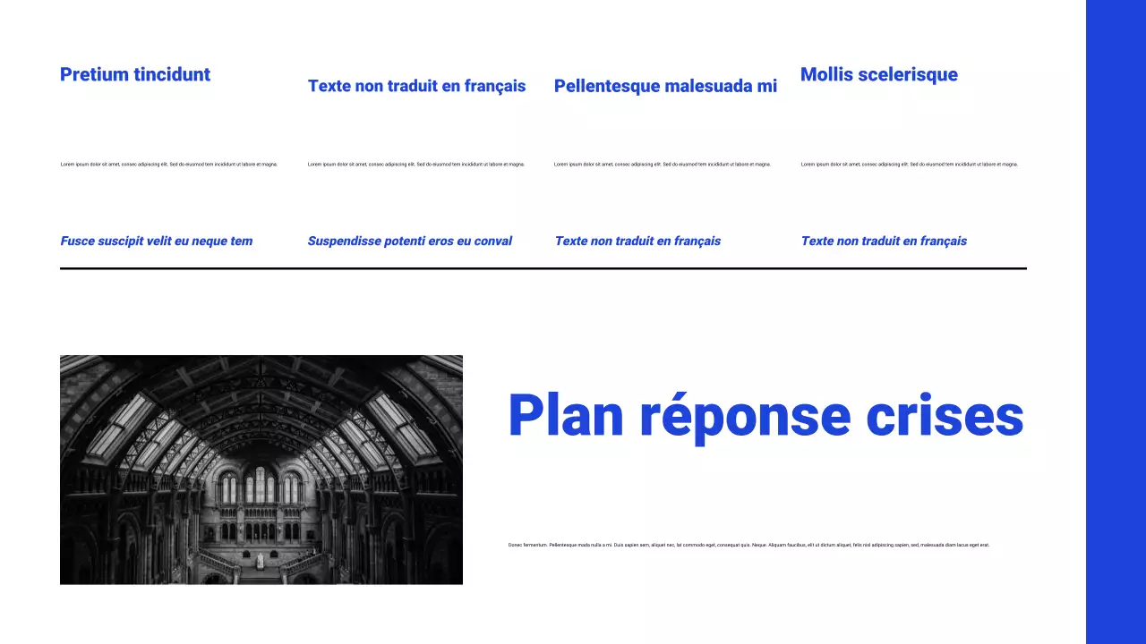 Présentation du webinaire blanc et bleu