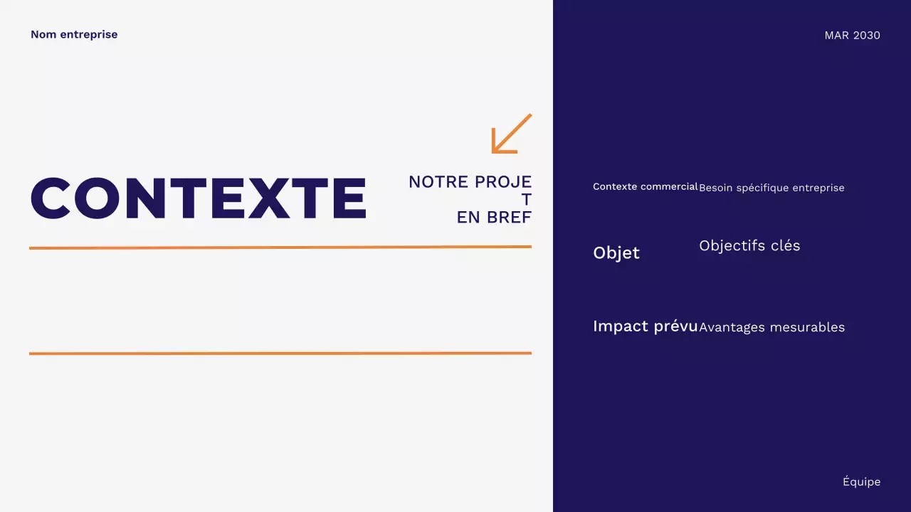 Présentation d'entreprise minimaliste moderne bleue