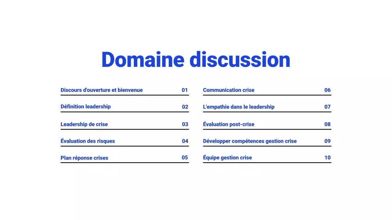 Présentation du webinaire blanc et bleu