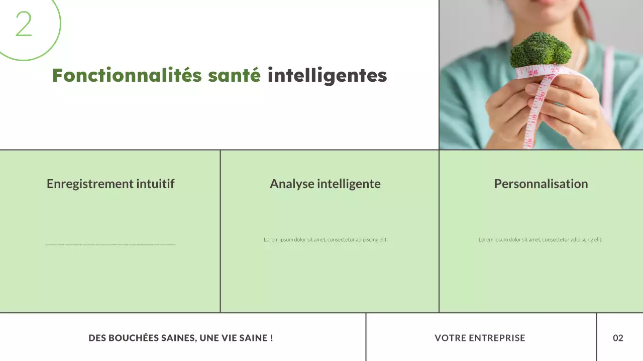 Suivi de l'alimentation verte et moderne