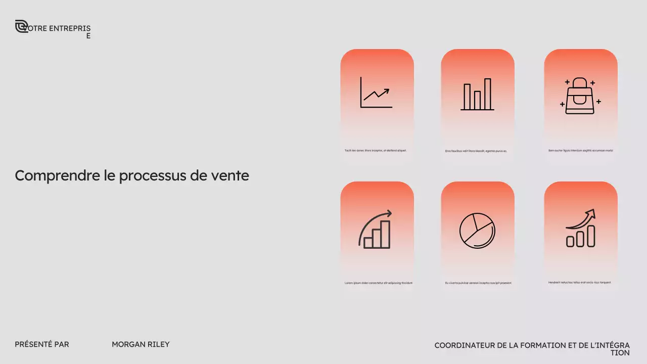 Cours de vente moderne d'Orange