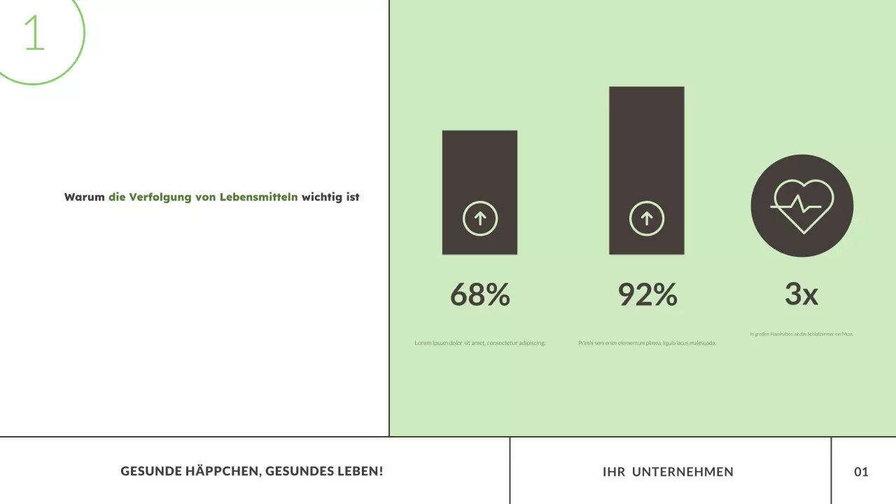 Green Modern Food Tracker