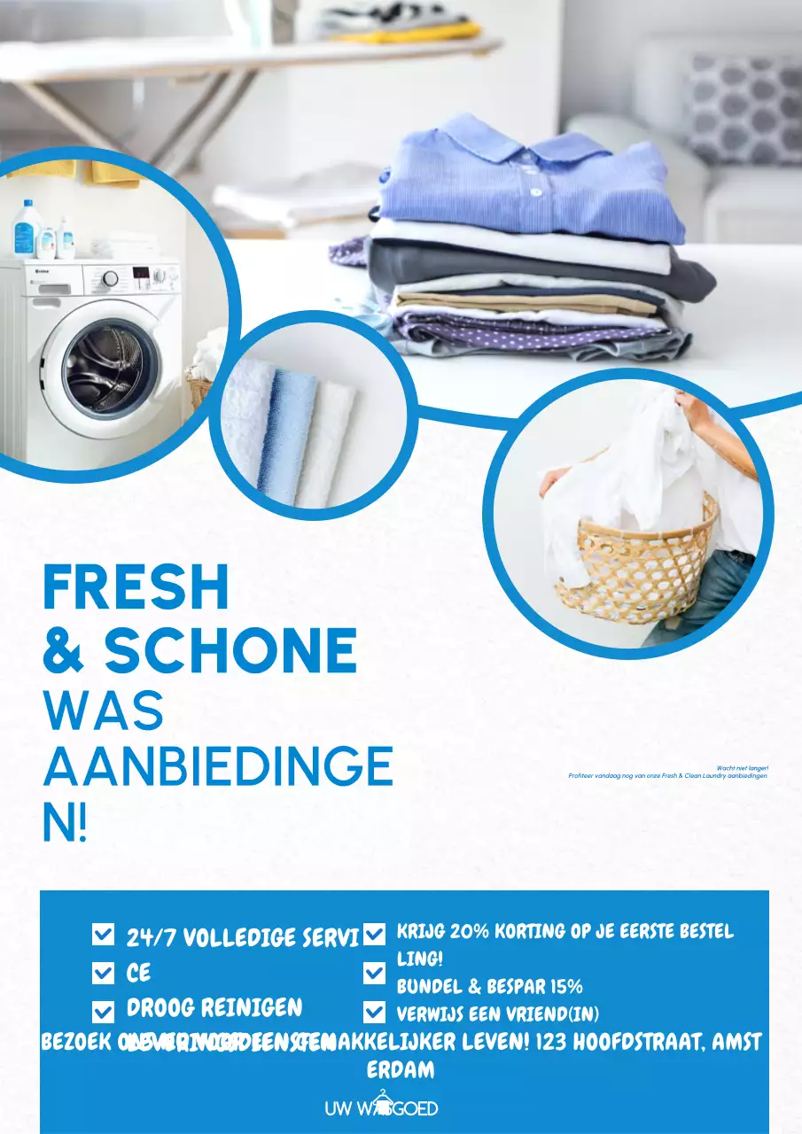 Blue Laundry Promotieposter