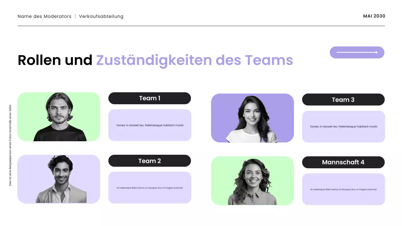 lila und mint moderne verkaufsstrategie präsentation