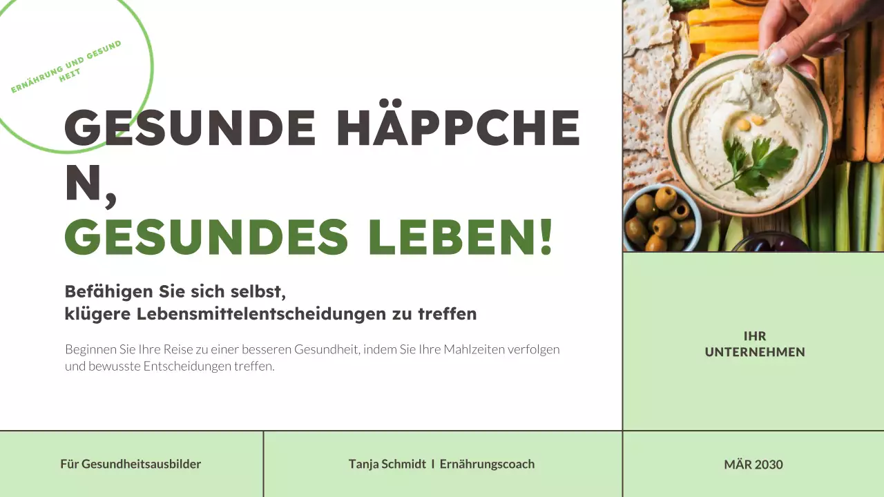 Green Modern Food Tracker