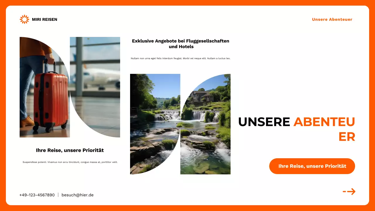 Orange modern Travel Agency Promotion