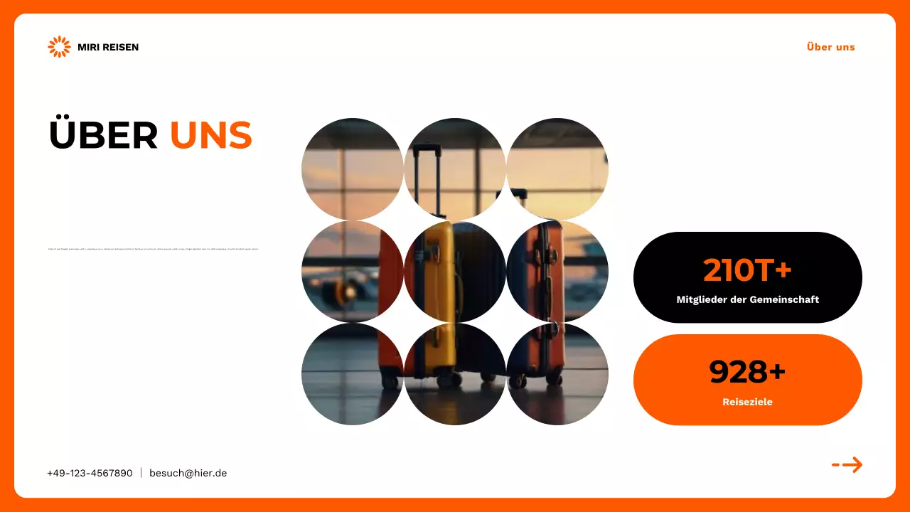 Orange modern Travel Agency Promotion