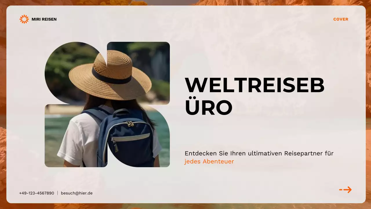 Orange modern Travel Agency Promotion