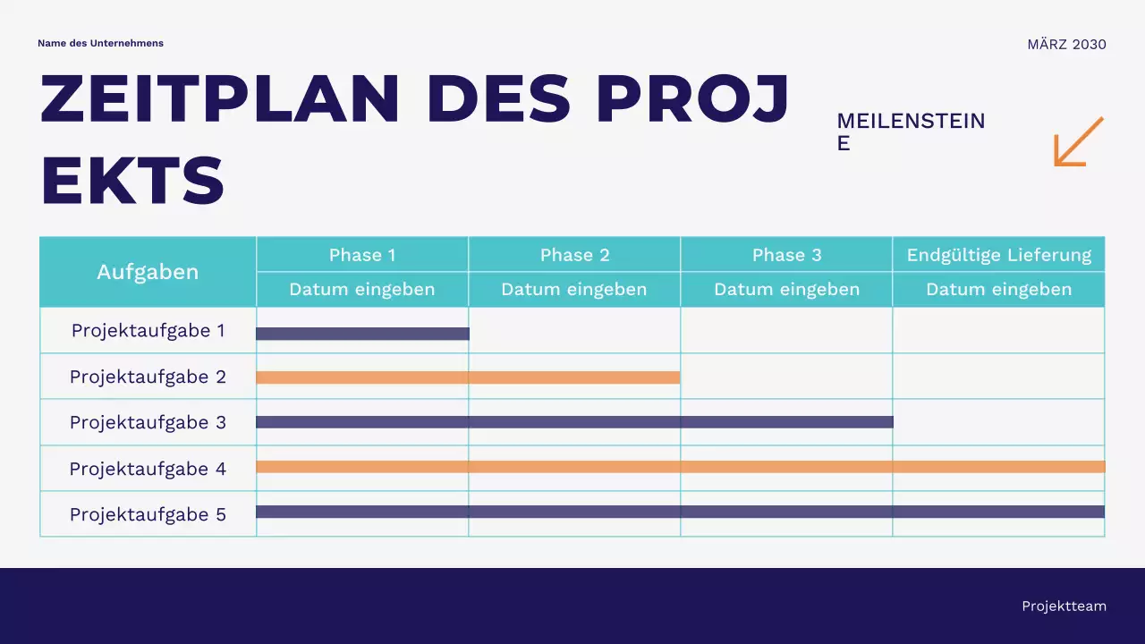 Blaue moderne minimalistische Geschäftspräsentation