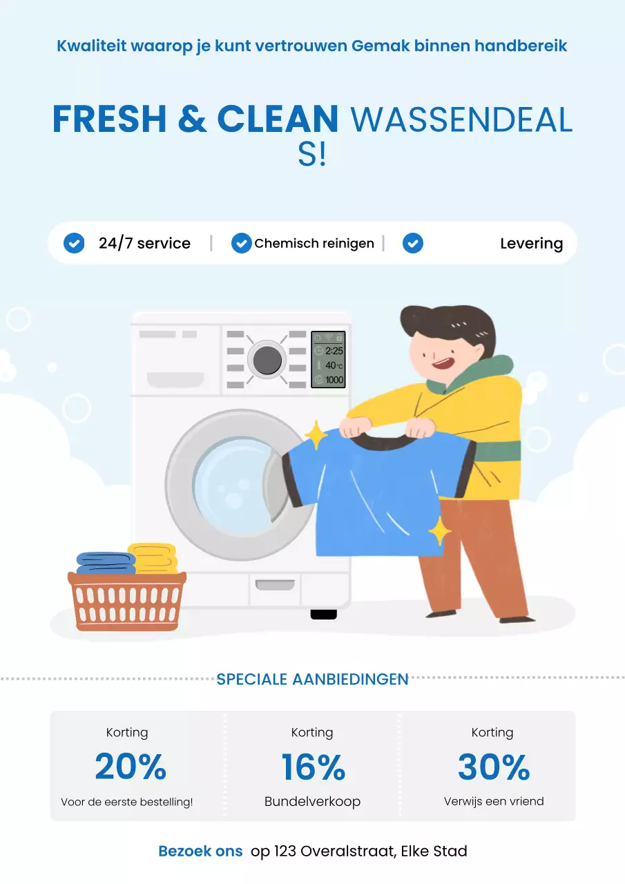 blue clean was promotie