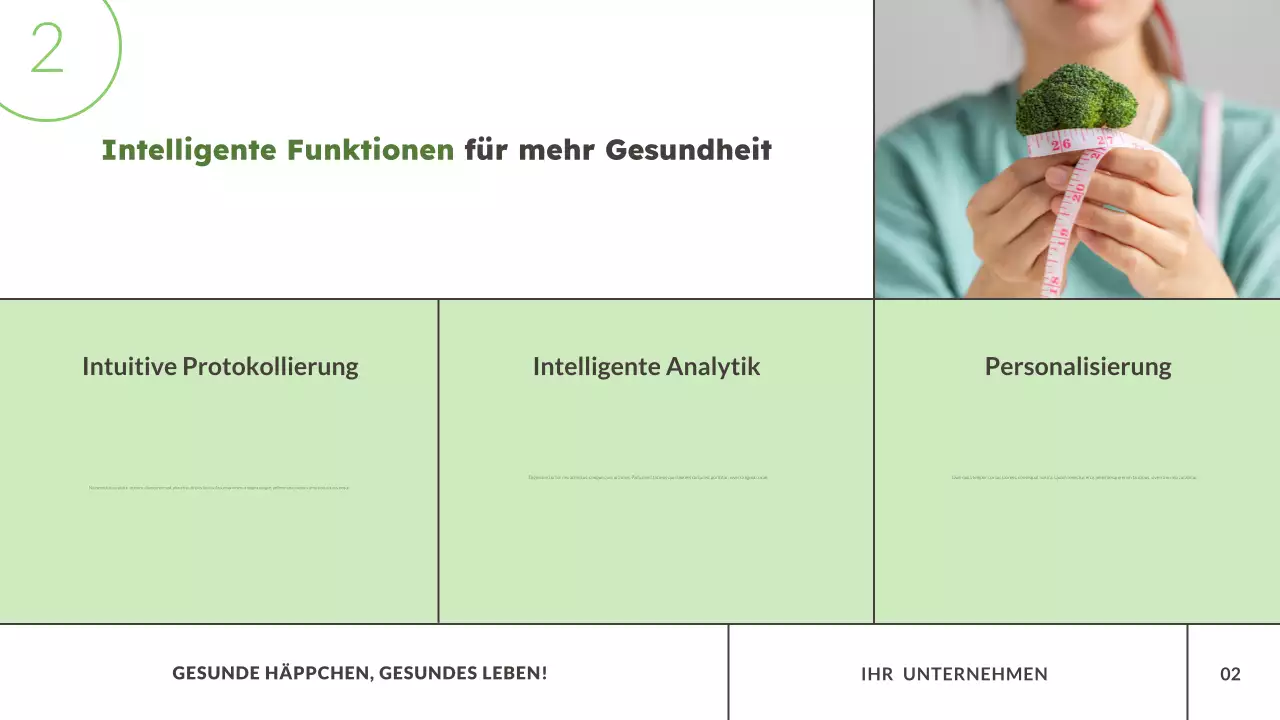 Green Modern Food Tracker