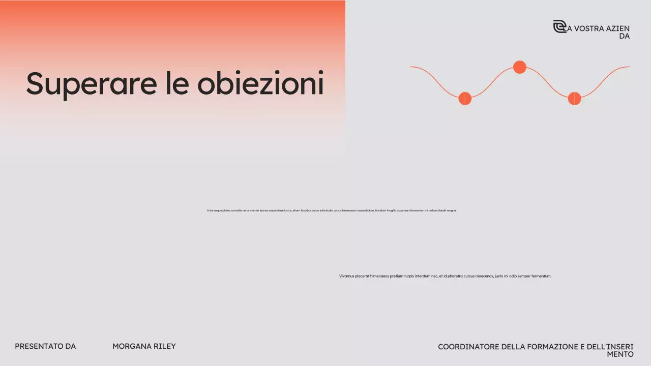 Corso di vendita moderna Orange