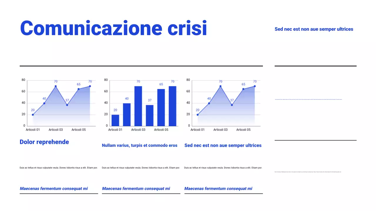 Presentazione del webinar bianco e blu