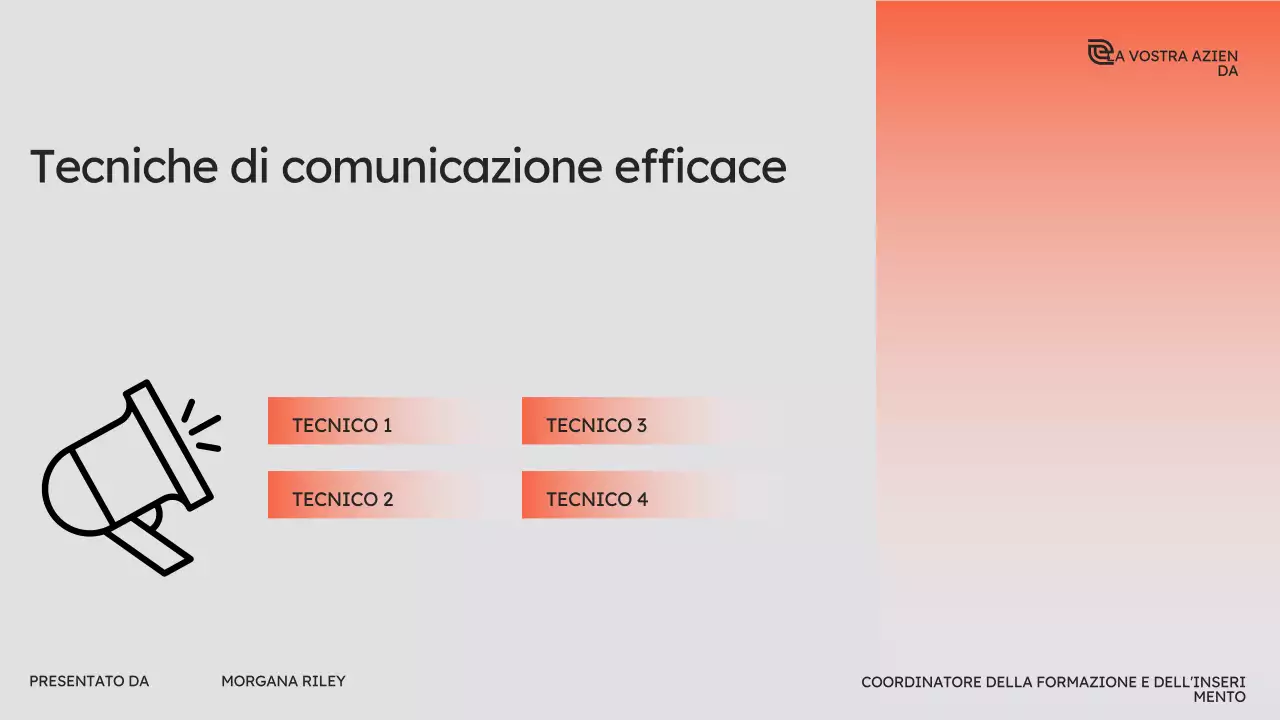 Corso di vendita moderna Orange