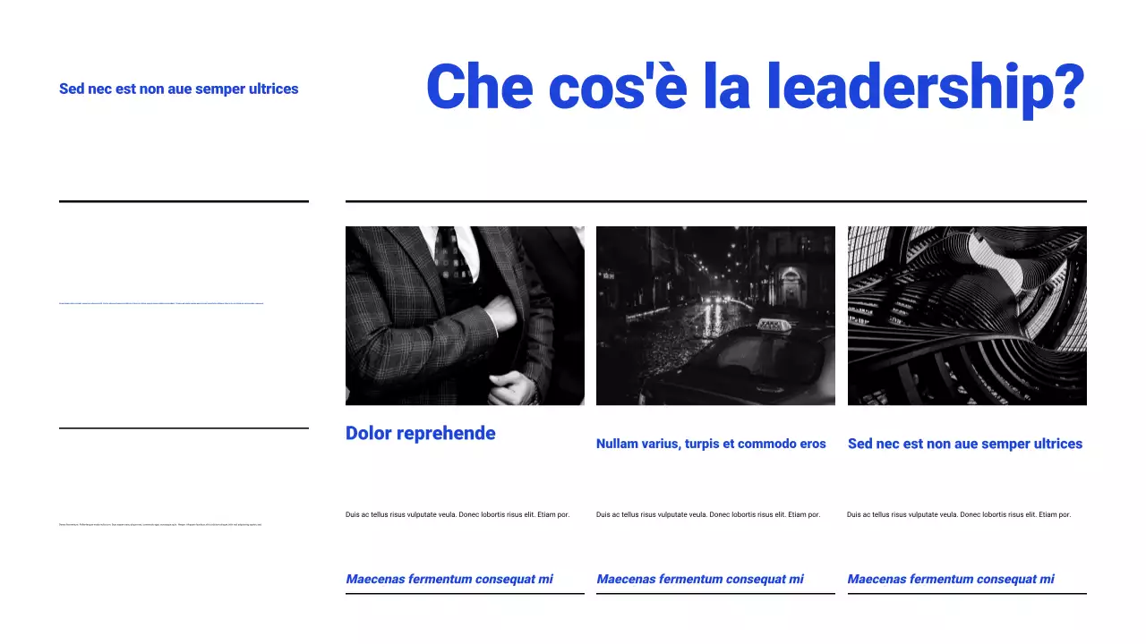 Presentazione del webinar bianco e blu