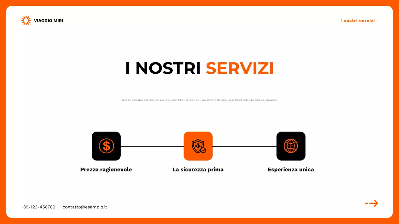 Promozione dell'agenzia di viaggi moderna arancione