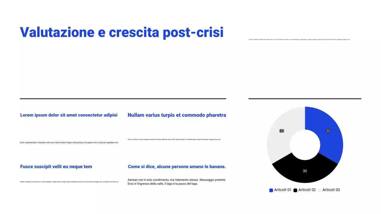 Presentazione del webinar bianco e blu