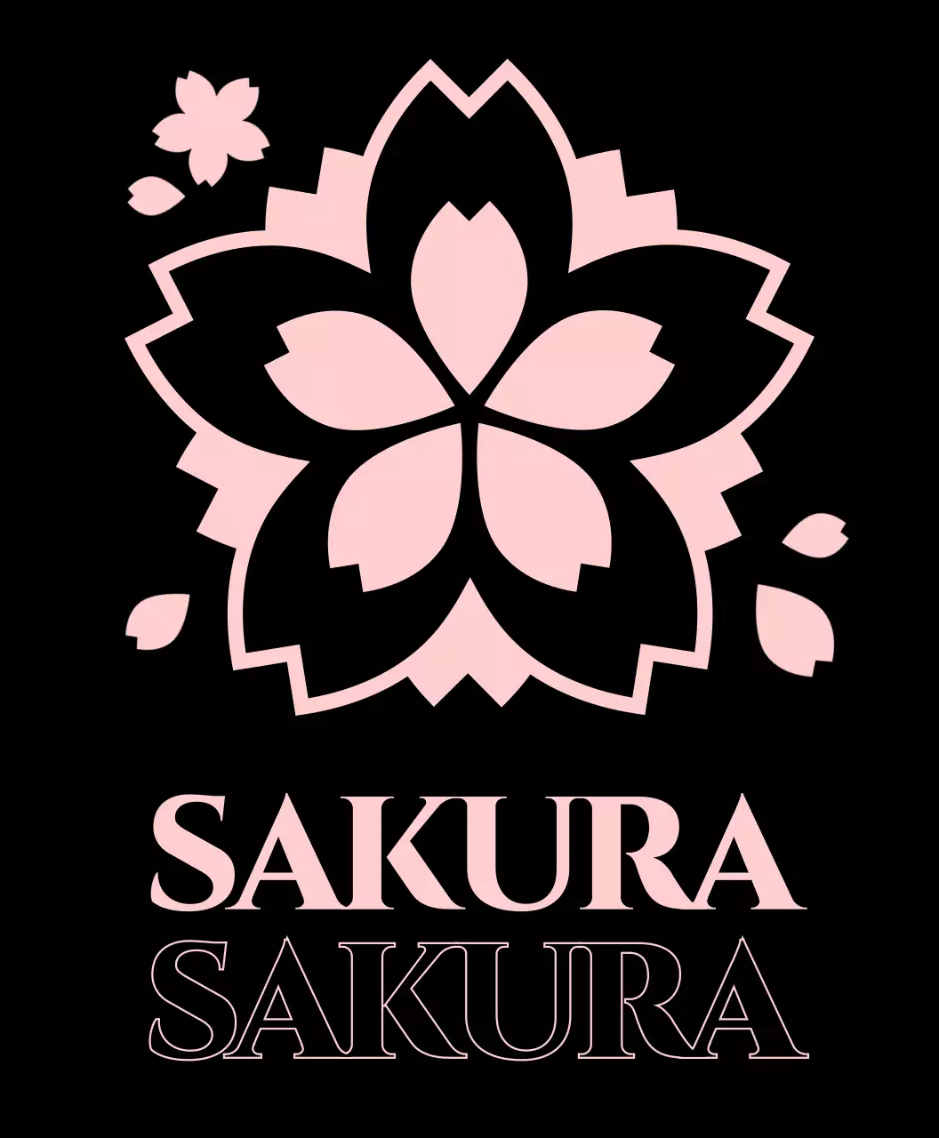 ピンク おしゃれ 桜イラスト ティーシャツ