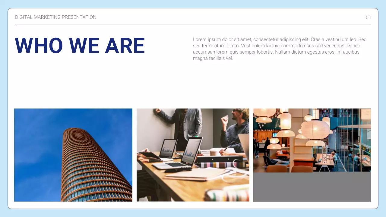 White Modern Marketing Presentation