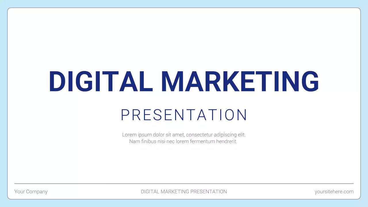 White Modern Marketing Presentation