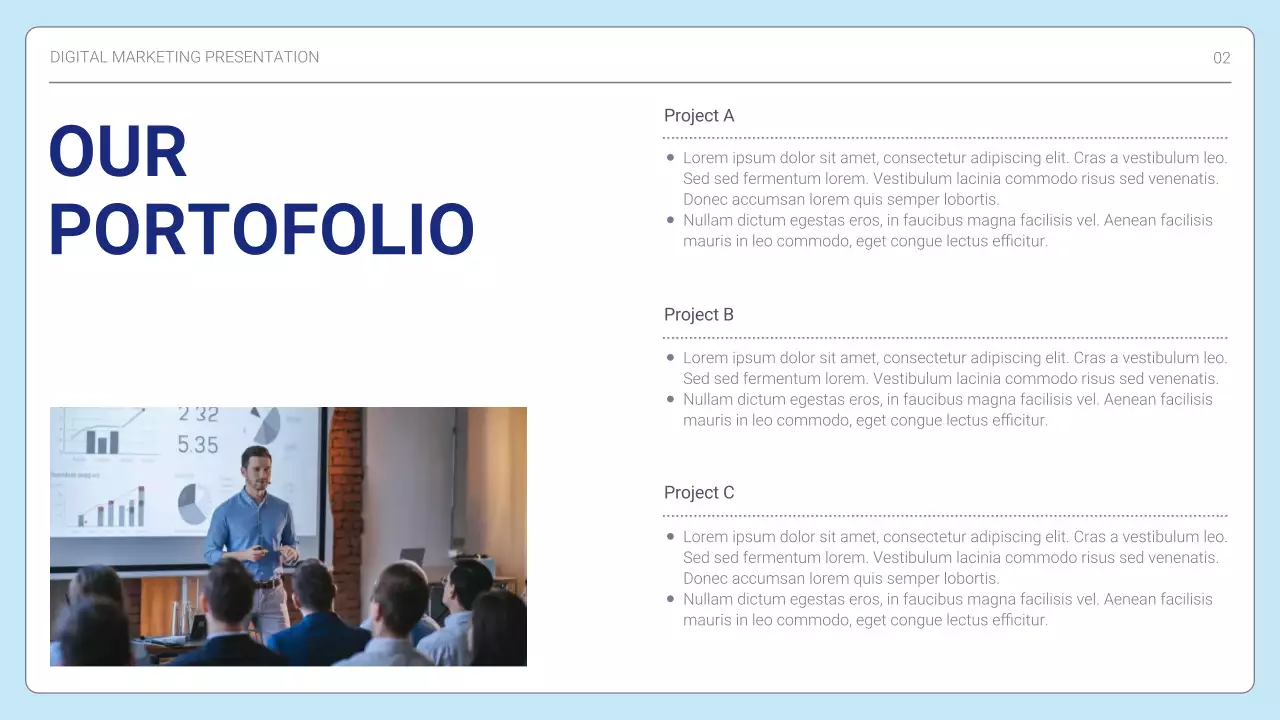 White Modern Marketing Presentation