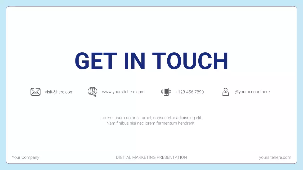 White Modern Marketing Presentation