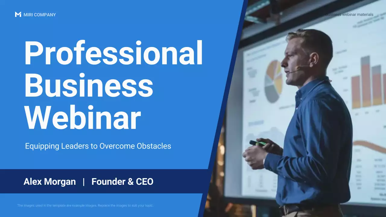 Blue Professional Business Webinar Promotion Presentation