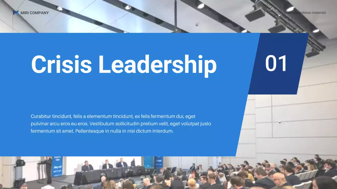 Blue Professional Business Webinar Promotion Presentation