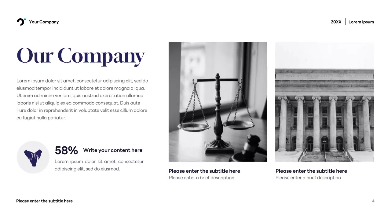 Navy Professional Legal Consulting Presentation