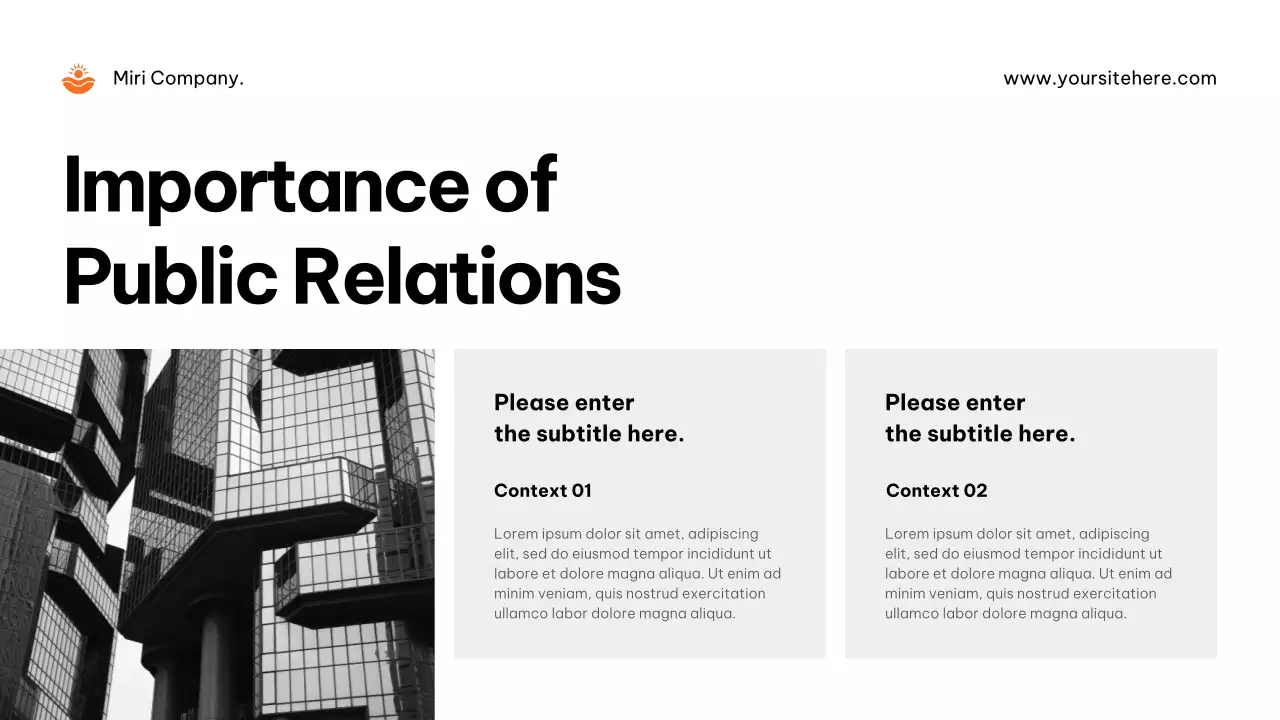 Orange Modern PR Agency Pitch Presentation