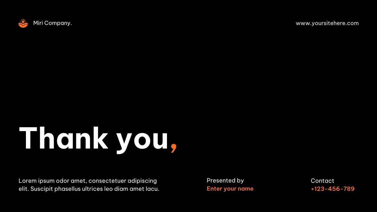 Orange Modern PR Agency Pitch Presentation