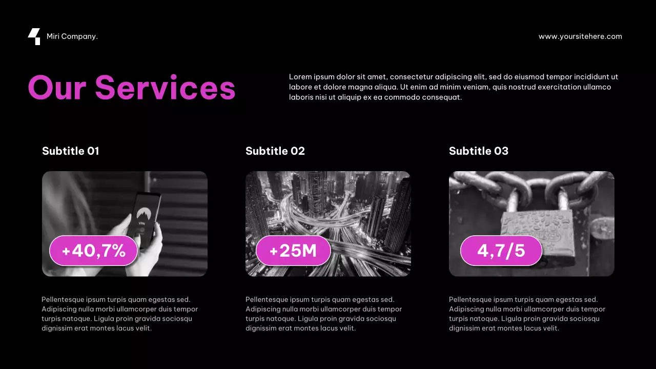 Purple Futuristic Cybersecurity Agency Pitch Presentation