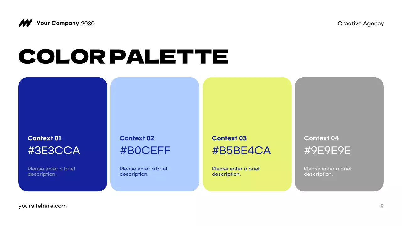 Blue Modern Creative Agency Pitch Presentation