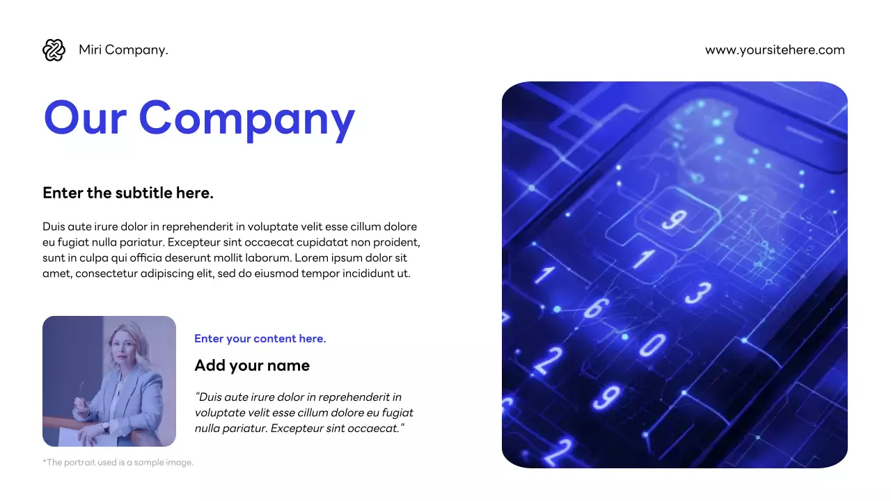 Blue Modern Cybersecurity Agency Pitch Presentation