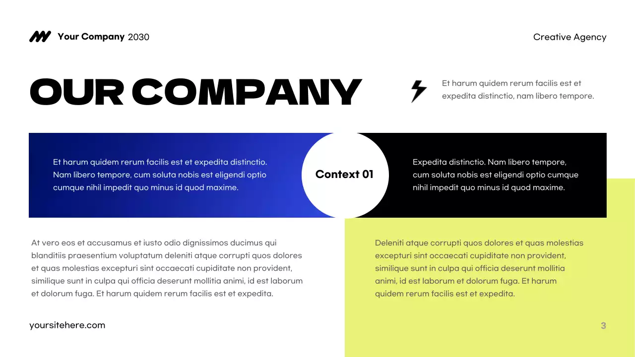 Blue Modern Creative Agency Pitch Presentation