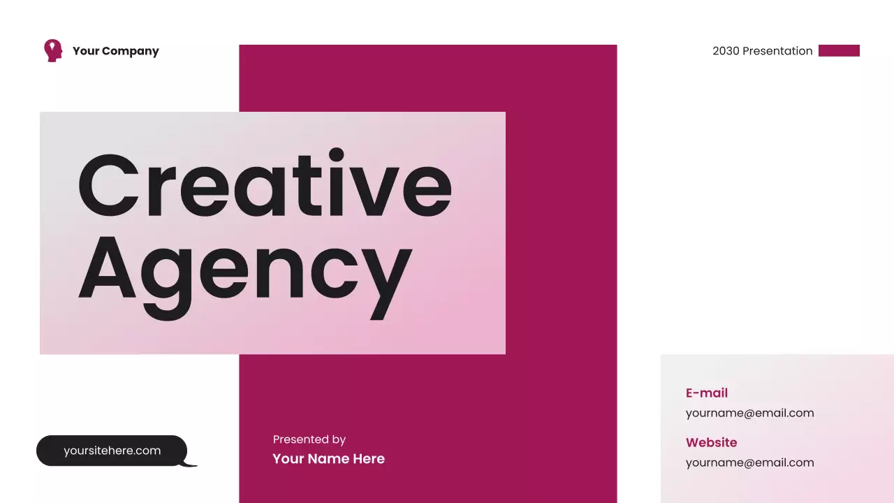 Magenta Modern Creative Agency Pitch Presentation