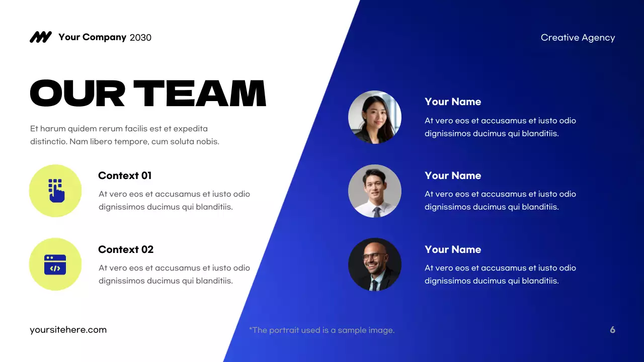 Blue Modern Creative Agency Pitch Presentation