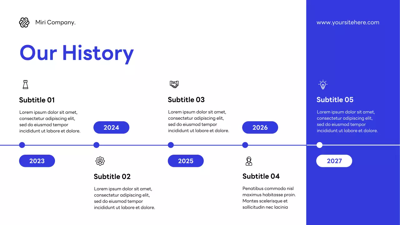 Blue Modern Cybersecurity Agency Pitch Presentation