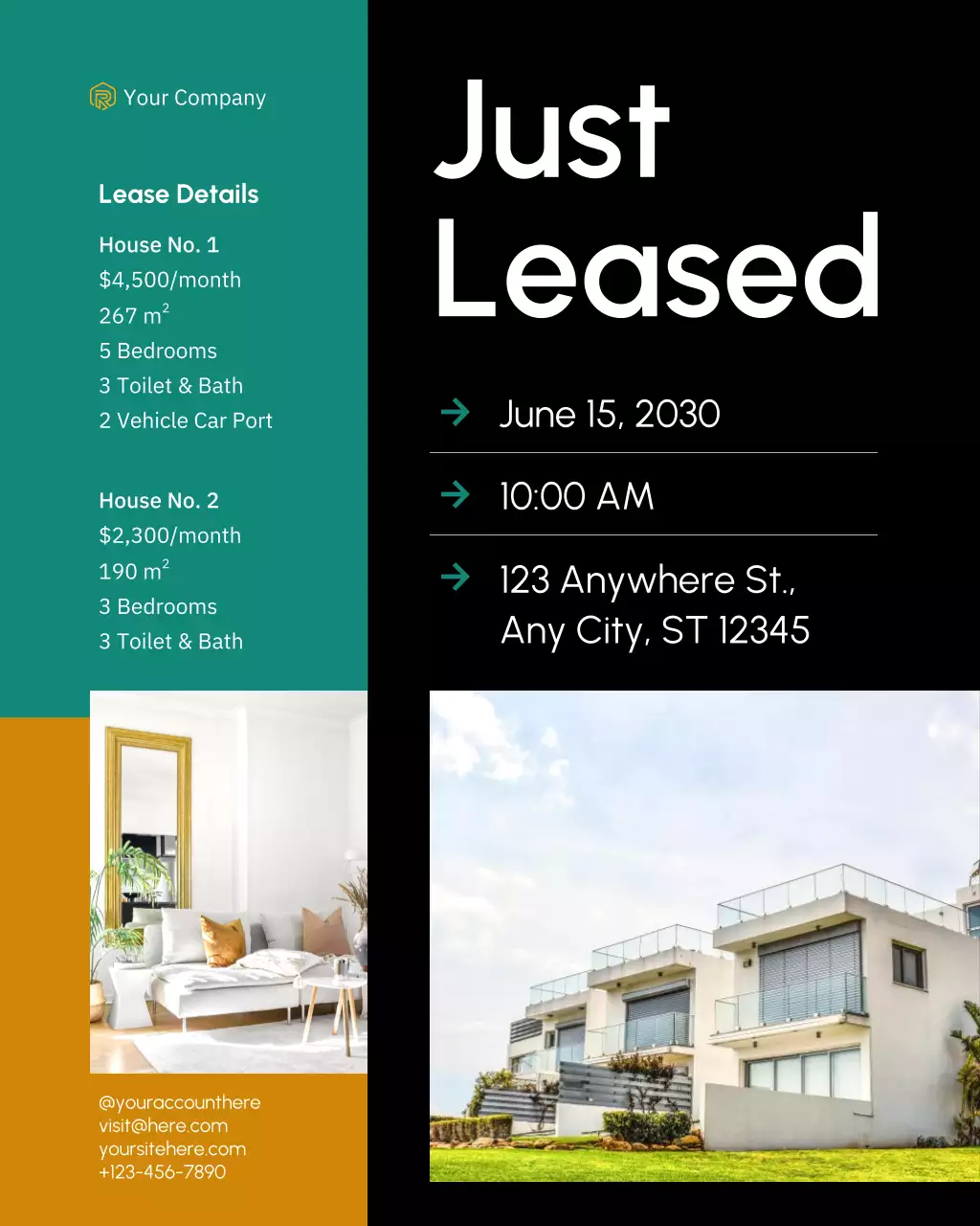 Modern Real Estate Announcement Instagram Post