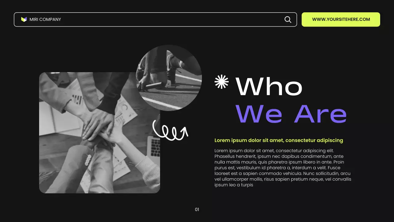 Black Purple and Green Trendy Digital Marketing Presentation