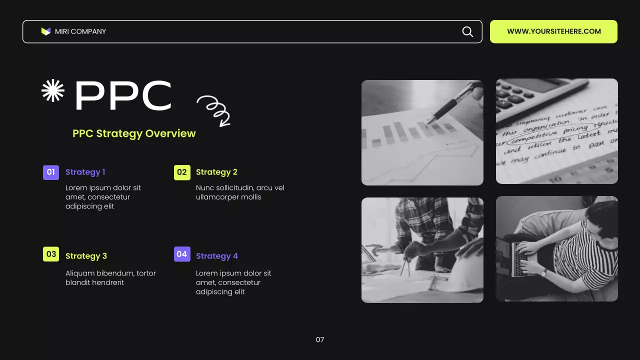 Black Purple and Green Trendy Digital Marketing Presentation
