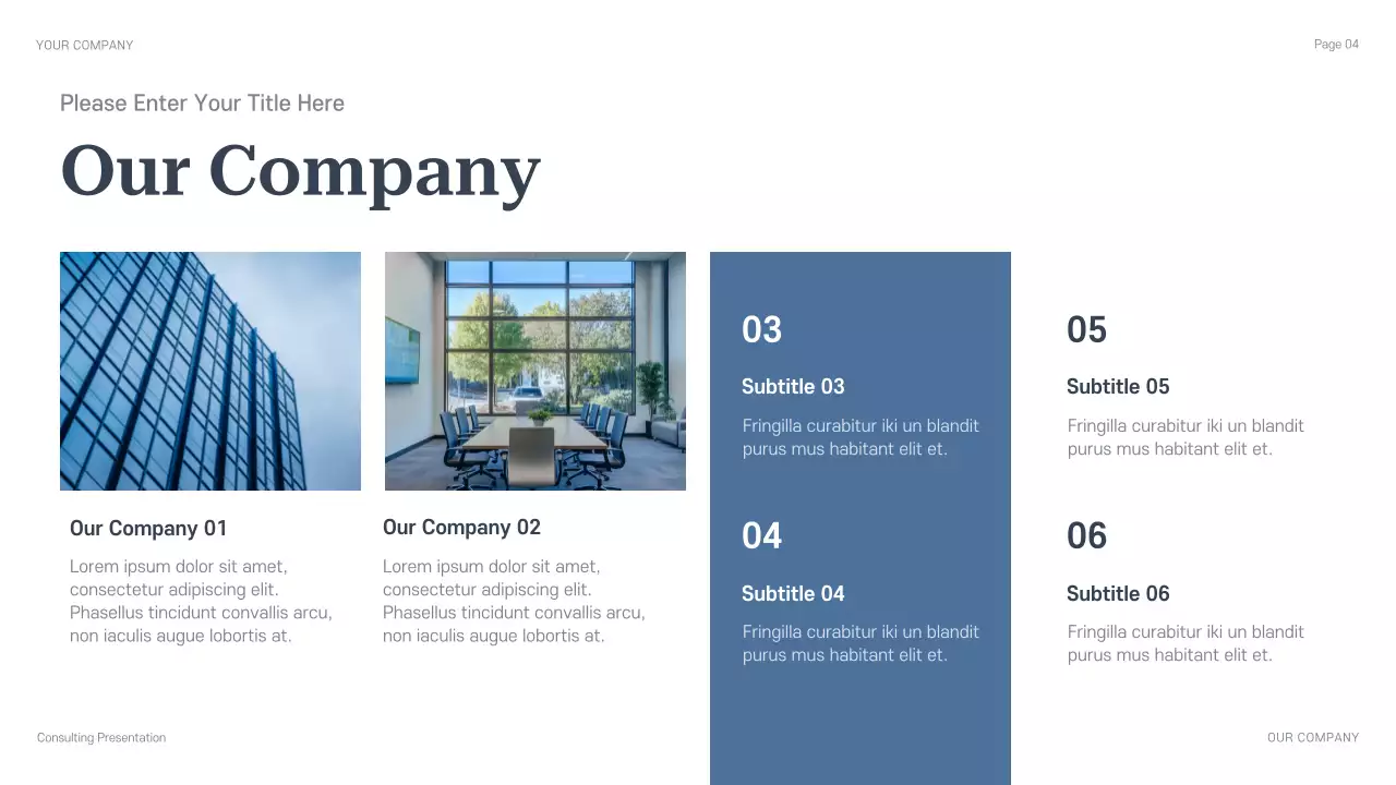 Blue Professional Legal Consulting Presentation