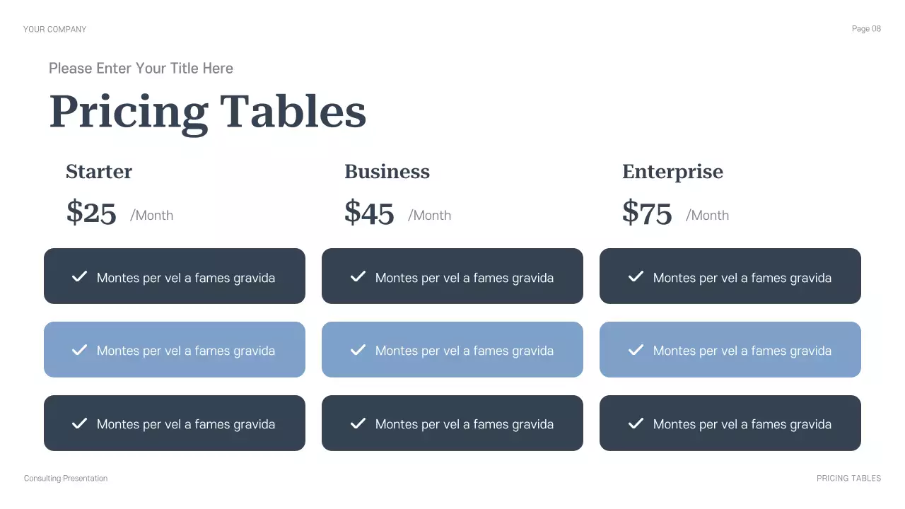 Blue Professional Legal Consulting Presentation