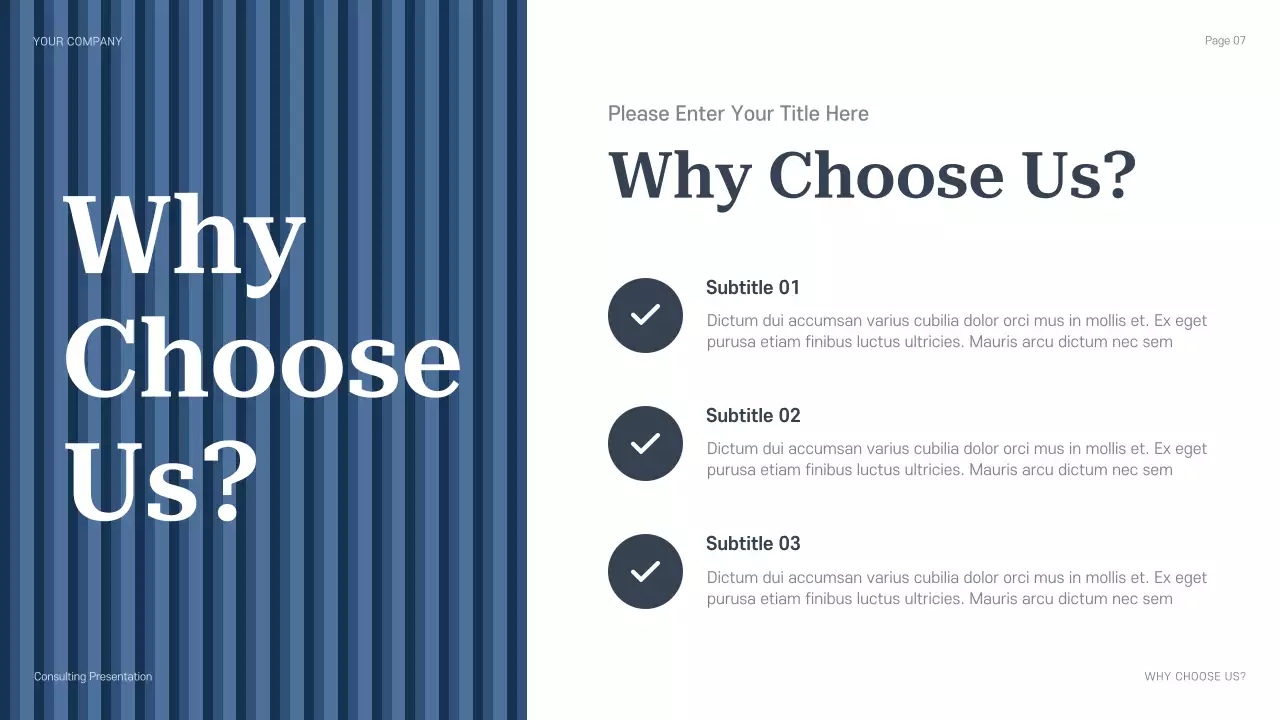 Blue Professional Legal Consulting Presentation