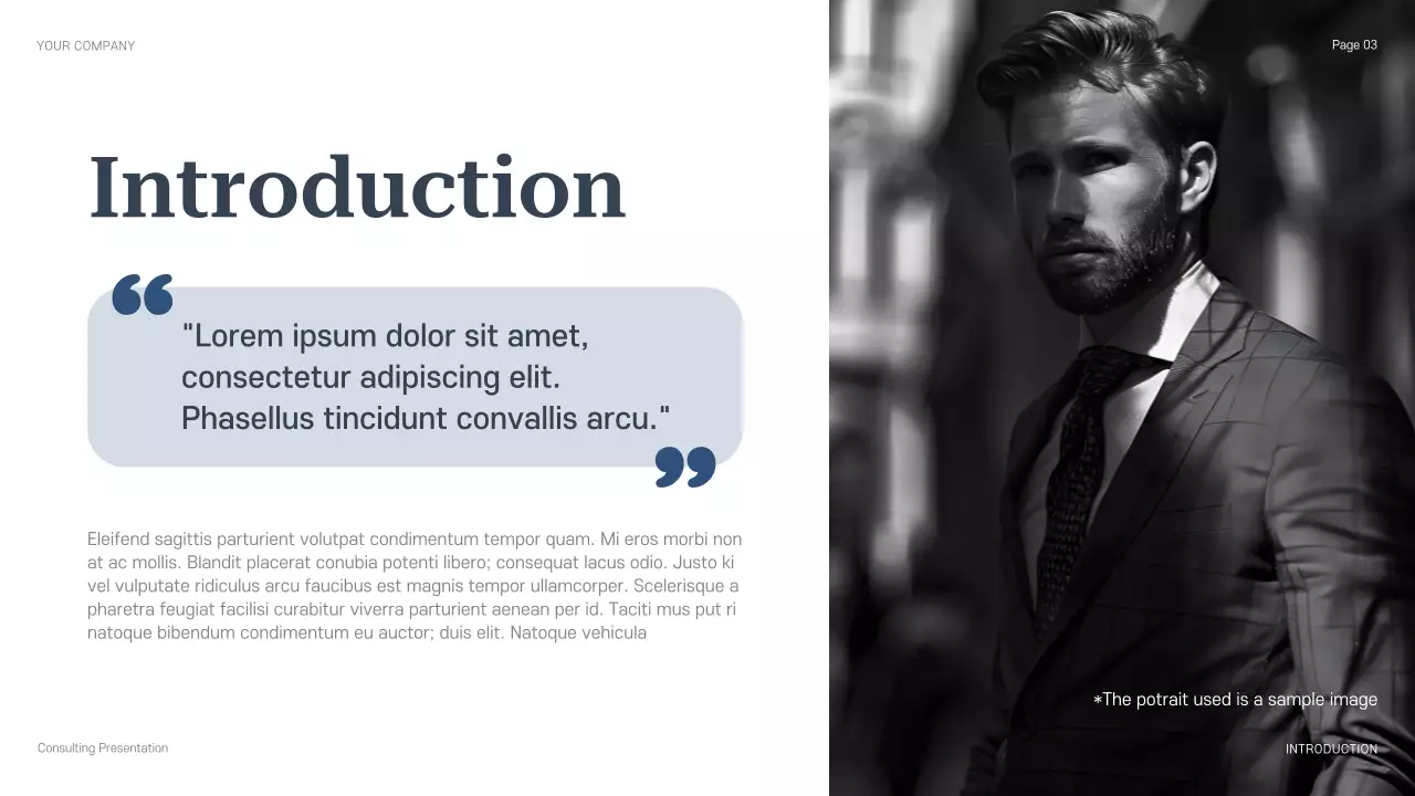 Blue Professional Legal Consulting Presentation