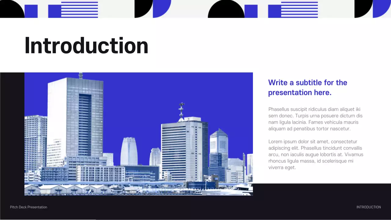 Blue Modern Business Company Introduction Presentation