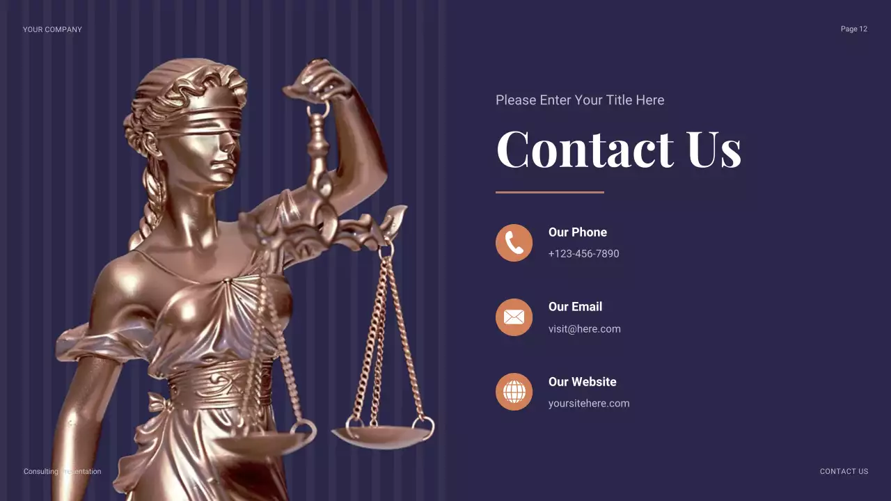 Navy Professional Legal Consulting Presentation