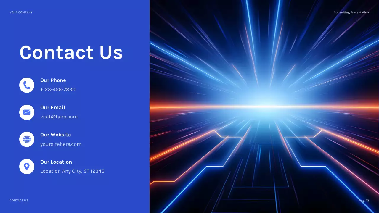 Blue Modern IT Solution Presentation