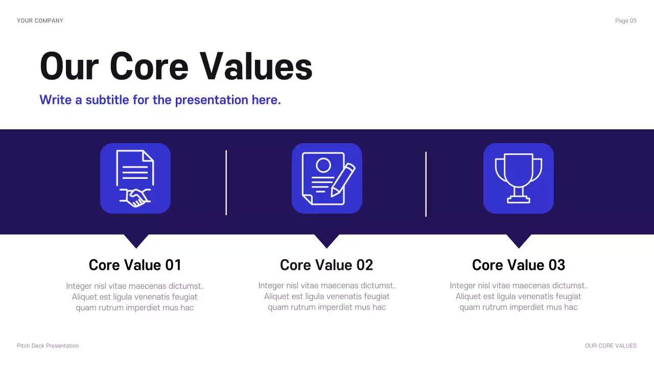 Blue Modern Business Company Introduction Presentation